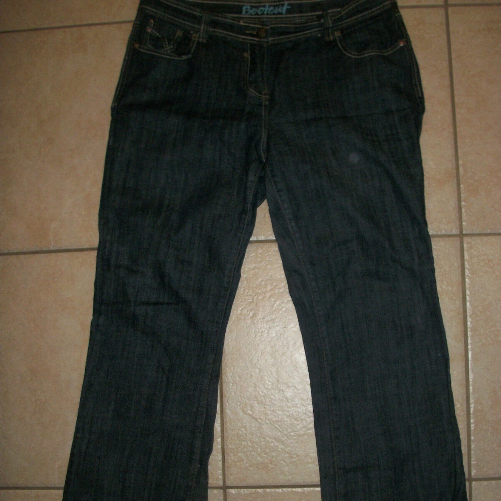 NEXT Bootcut Dark Denim Jeans Size 16 x 30